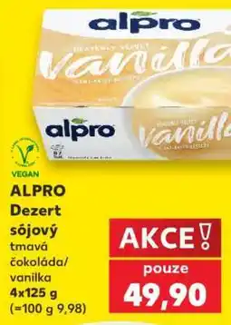 Kaufland ALPRO Dezert sójový tmavá čokoláda/vanilka nabídka