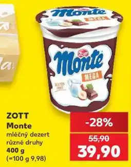 Kaufland ZOTT Monte nabídka