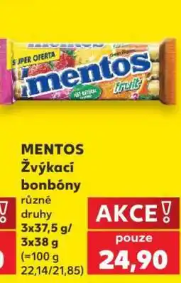 Kaufland Mentos žvýkací bonbony nabídka