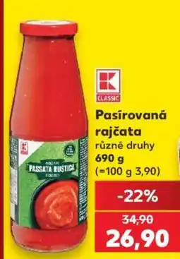 Kaufland PASÍROVANÁ RAJČATA nabídka