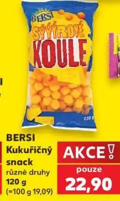 Kaufland BERSI Kukuřičný snack nabídka