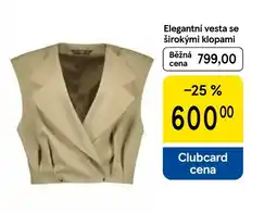 Tesco Elegantní vesta se širokými klopami nabídka