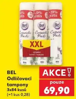 Kaufland BEL Odličovací tampony 3x84 kusů nabídka