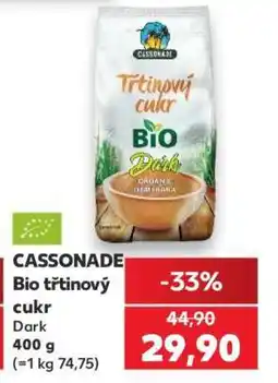 Kaufland CASSONADE BIO Třtinový cukr nabídka