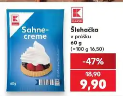 Kaufland Šlehačka v prášku nabídka
