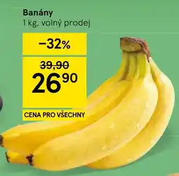 Tesco Banány nabídka