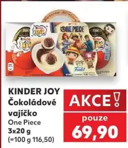 Kaufland KINDER JOY Čokoládové vajíčko One Piece nabídka