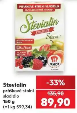 Kaufland Stevialin práškové stolní sladidlo nabídka