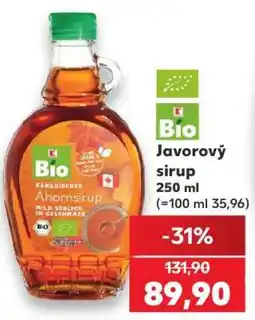 Kaufland Javorový sirup nabídka