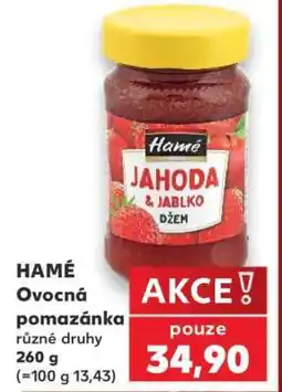 Kaufland HAMÉ Ovocná pomazánka nabídka