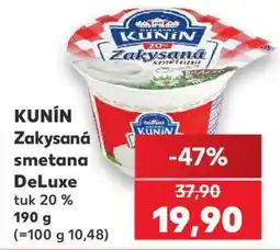 Kaufland Kunín Zakysaná smetana DeLuxe nabídka