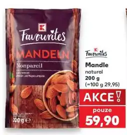 Kaufland MANDLE NATURAL nabídka