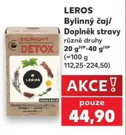 Kaufland LEROS Bylinný čaj/Doplněk stravy nabídka