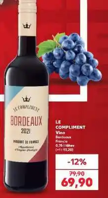 Kaufland LE COMPLIMENT Víno nabídka
