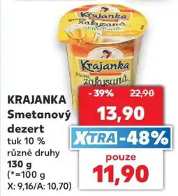 Kaufland KRAJANKA Smetanový dezert nabídka