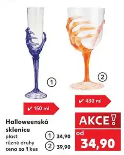 Kaufland Halloweenská sklenice nabídka
