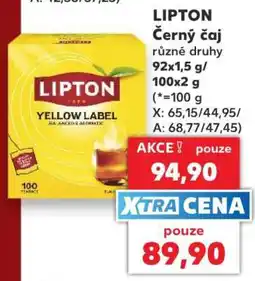 Kaufland LIPTON Černý čaj nabídka