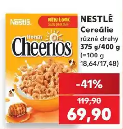 Kaufland Nestlé cereálie nabídka