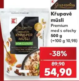 Kaufland KŘUPAVÉ MÜSLI nabídka