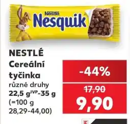 Kaufland Nestlé Cereální tyčinka nabídka