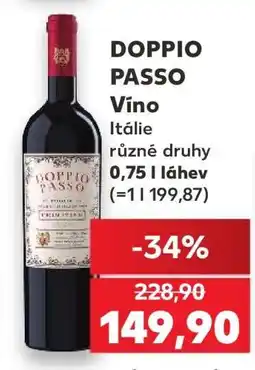 Kaufland DOPPIO PASSO Víno nabídka