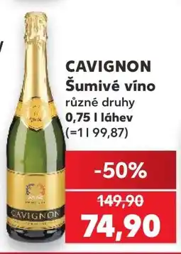 Kaufland CAVIGNON Šumivé víno nabídka