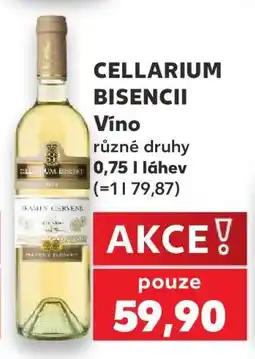 Kaufland CELLARIUM BISENCII Víno nabídka