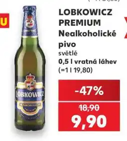 Kaufland LOBKOWICZ PREMIUM Nealkoholické pivo nabídka