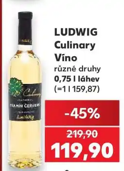 Kaufland LUDWIG Culinary Víno nabídka