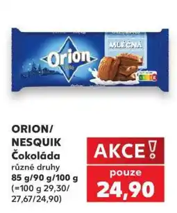 Kaufland ORION/NESQUIK Čokoláda nabídka