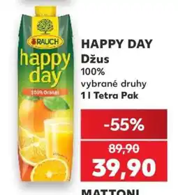 Kaufland Happy Day džus nabídka