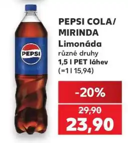Kaufland PEPSI COLA/MIRINDA nabídka