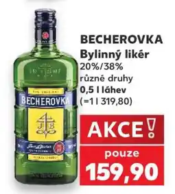 Kaufland BECHEROVKA Bylinný likér nabídka