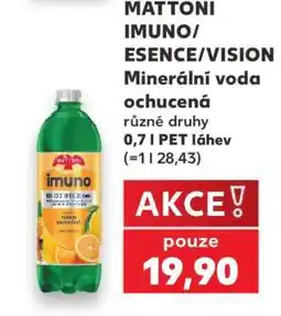 Kaufland MATTONI IMUNO/ESENCE/VISION Minerální voda ochucená nabídka