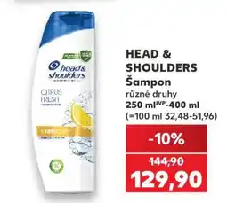 Kaufland HEAD& SHOULDERS Šampon nabídka