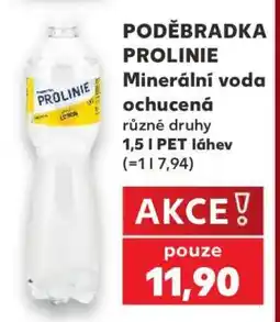 Kaufland PODĚBRADKA PROLINIE Minerální voda ochucená nabídka