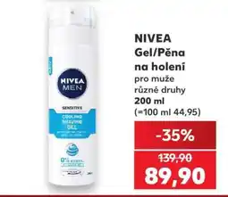Kaufland NIVEA Gel/Pěna na holení nabídka