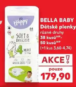 Kaufland BELLA BABY Dětské plenky nabídka