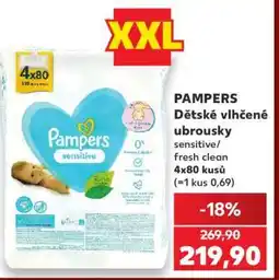 Kaufland Pampers Dětské vlhčené ubrousky nabídka
