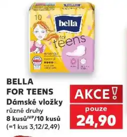 Kaufland BELLA FOR TEENS Dámské vložky nabídka