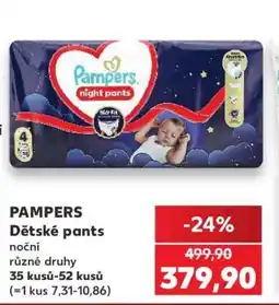 Kaufland PAMPERS Dětské pants nabídka