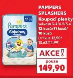 Kaufland PAMPERS SPLASHERS nabídka