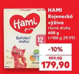 Kaufland Hami kojenecká výživa nabídka