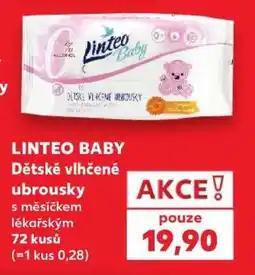 Kaufland Linteo Baby dětské vlhčené ubrousky nabídka