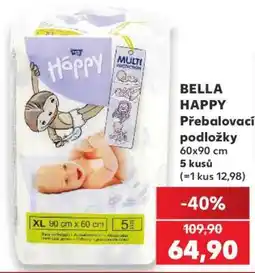 Kaufland Bella Happy přebalovací podložky nabídka