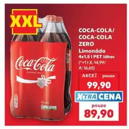 Kaufland COCA-COLA/COCA-COLA ZERO Limonáda 4x1,5 l PET láhev nabídka