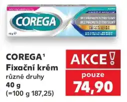 Kaufland Corega fixační krém nabídka