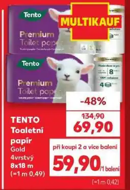Kaufland TENTO Toaletní papír Gold nabídka