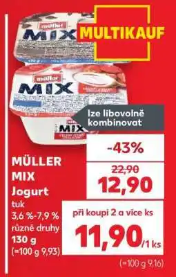 Kaufland MÜLLER MIX Jogurt nabídka