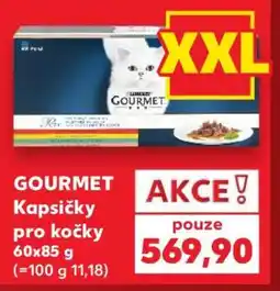Kaufland GOURMET Kapsičky pro kočky 60x85 g nabídka